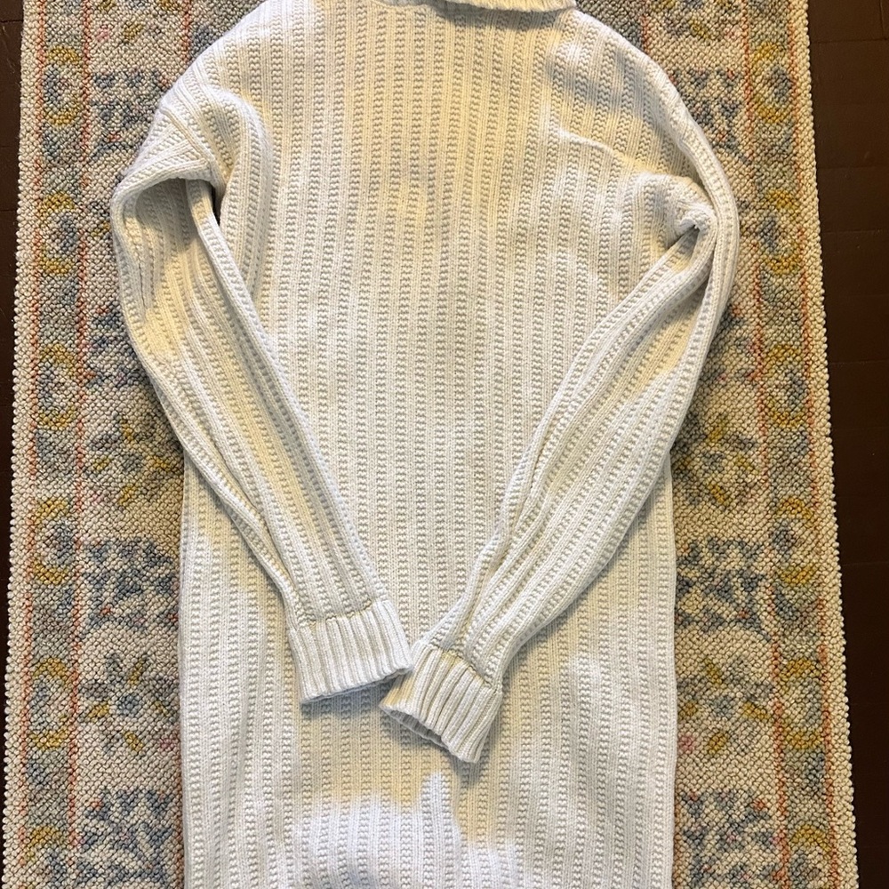 Cozy Cream Knit Sweater Dress